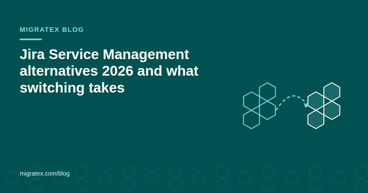 Jira Service Management alternatives in 2026: eight ITSM platforms compared, with the service history a team takes with it when switching